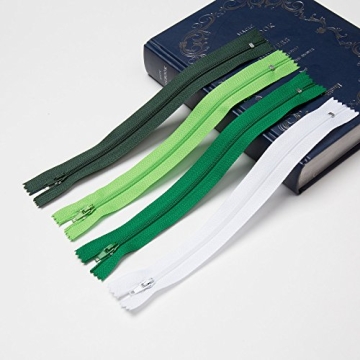 YAKA 60pcs 9 Inch Zippers Set - Colorful Sewing Essentials