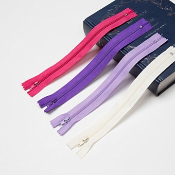 YAKA 60pcs 9 Inch Zippers Set - Colorful Sewing Essentials