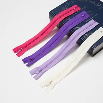 YAKA 60pcs 9 Inch Zippers Set - Colorful Sewing Essentials