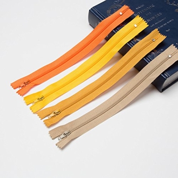 YAKA 60pcs 9 Inch Zippers Set - Colorful Sewing Essentials