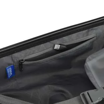 Traveler's Choice Maxporter II Hardside Polycarbonate Suitcase with Spinner Wheels, Black, 22" Carry-On Luggage