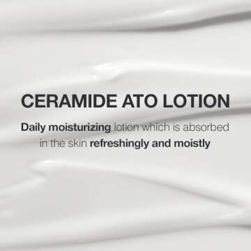 ILLIYOON Ceramide Ato Lotion 528ml(17.85oz) | Daily Moisturizing Lotion for All Skin Types | Deep Moisturizing and Soothing Effect | Korean Skin Care