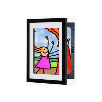 Dynamic Frames Li'l Davinci Art Cabinet - Dual Orientation Art Frame with Storage