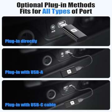 Wireless Carplay Adapter for Apple, 2025 2 in 1 Smallest Stable Universal Wireless carplay Adapter F...
