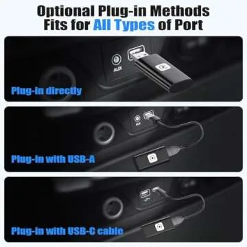 Wireless Carplay Adapter for Apple, 2025 2 in 1 Smallest Stable Universal Wireless carplay Adapter F...