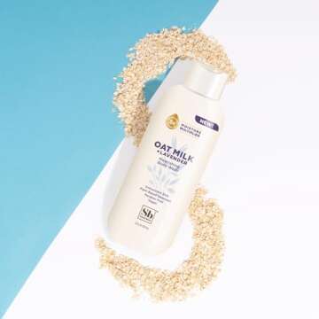 Soapbox Body Wash, Oatmilk & Lavender Liquid Body Wash, Moisturizing Soap with Shea Butter, Vegan Duo Pack of 2 Soap Bottles, 20oz Each