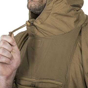 Helikon-Tex Swagman Roll Military Poncho, Bushcraft Line - Multi-Purpose Rain Poncho & Emergency Poncho - Survival and Military Gear - Woobie Blanket & Jacket (PenCott Wildwood)