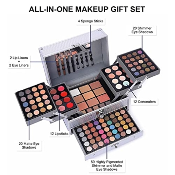 UNIFULL 132-Color Makeup Kit for Women & Teens