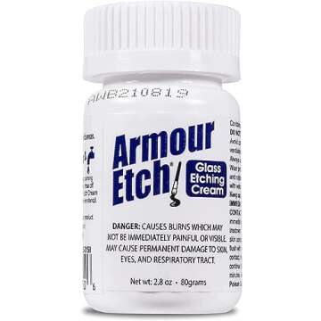 Armour Glass Etching Cream Carded,2.8-Ounce
