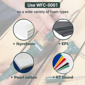 WINONS Hot Wire Foam Cutter, WFC-0001 Polystyrene and Styrofoam Cutter Same as a Hot Knife Foam Cutting Tool-Kit of 3 Tools