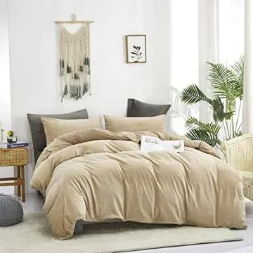 Luxlovery Velvet Comforter Set Soft Queen Bedding