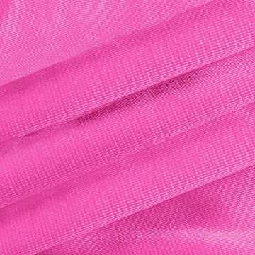 Meladyan Women Sexy Spaghetti Strap Satin Crop Corset V Neck Sleeveless Crop Bustier Slim Fit Clubwear Crop Camis Top (US, Alpha, Small, Regular, Regular, Hot Pink)