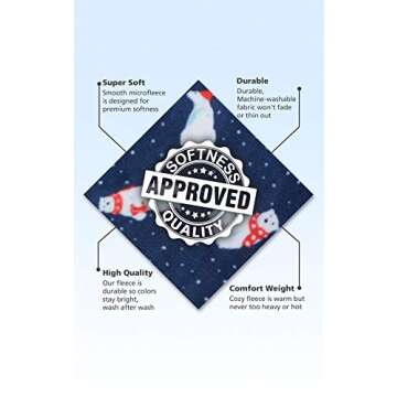 PajamaGram Family Matching Christmas Pajamas - Fleece, Navy, Women's, XL, 16