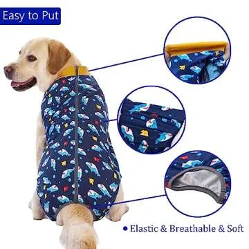 Stylish Dog Recovery Suit for Comfortable Healing