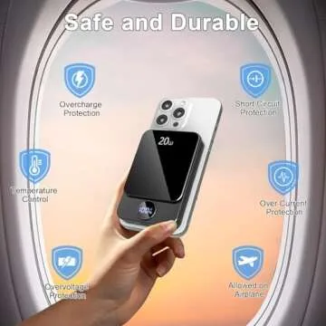 Magnetic Portable Charger | 10000mAh Power Bank with Fast Charging