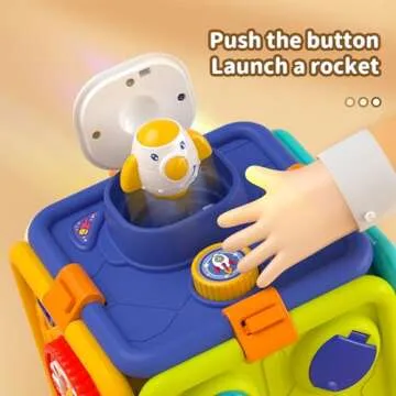 WIIBAAHO Montessori Toys for 1 Year Old Boy and Girl, Busy Board Toddler Toys Age 1-2, Baby Toys 12-18 Months Educational Sensory Toys, 1 Year Old Boy Toys Birthday Gifts