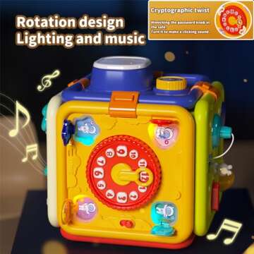 WIIBAAHO Montessori Toys for 1 Year Old Boy and Girl, Busy Board Toddler Toys Age 1-2, Baby Toys 12-18 Months Educational Sensory Toys, 1 Year Old Boy Toys Birthday Gifts