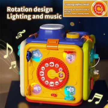 WIIBAAHO Montessori Toys for 1 Year Old Boy and Girl, Busy Board Toddler Toys Age 1-2, Baby Toys 12-18 Months Educational Sensory Toys, 1 Year Old Boy Toys Birthday Gifts