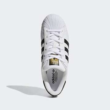 adidas Originals womens Superstar Sneaker, White/Black/White, 9.5 US