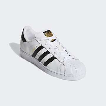 adidas Originals womens Superstar Sneaker, White/Black/White, 9.5 US