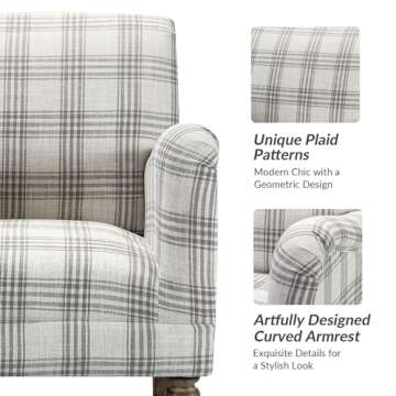 HULALA HOME Modern Accent Chair - Stylish & Comfortable