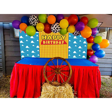 Enchanting Blue Sky Clouds Backdrop for Kids' Parties