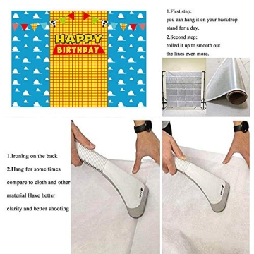 Enchanting Blue Sky Clouds Backdrop for Kids' Parties