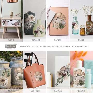 Prima Marketing La Vie Est Une Fleur Redesign Transfer, Mixed