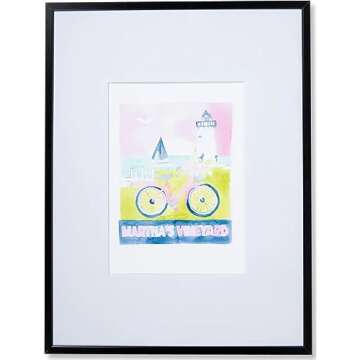 FURBISH Travel Wall Art Print - Martha's Vineyard Matchbook - Aesthetic Wall Decor, Modern Wall Art, Preppy Room Decor for Living Room, Bedroom, Dining Room (5X7, Unframed)