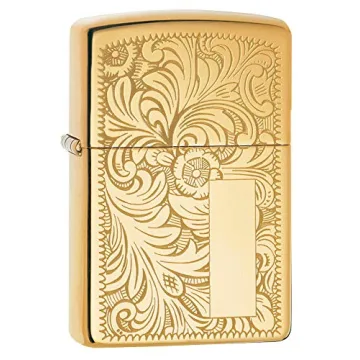 Zippo High Polish Brass Venetian Lighter - Timeless Elegance and Reliability