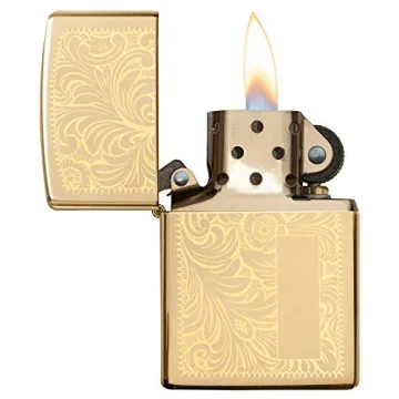 Zippo Lighter High Polish Brass Venetian for Sale