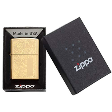 Zippo Lighter High Polish Brass Venetian for Sale