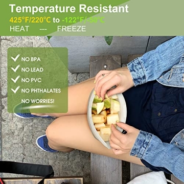 SPLF Reusable Silicone Food Storage Bags 6-Pack