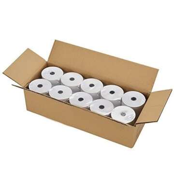 FungLam Thermal Receipt Paper Rolls - 3-1/8" x 230ft, 10 Rolls