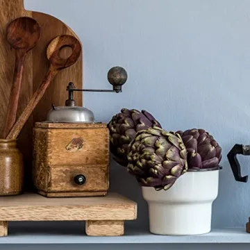 Elegant Wood Pedestal Stand Riser for Home & Kitchen