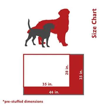 Majestic Pet Rectangle Large Dog Bed Washable – Non Slip Comfy Pet Bed – Dog Crate Bed Super Value Pillow Dog Bed – Dog Kennel Bed for Sleeping - Dog Bed Large Breed 46 x 35 Inch – Solid Khaki