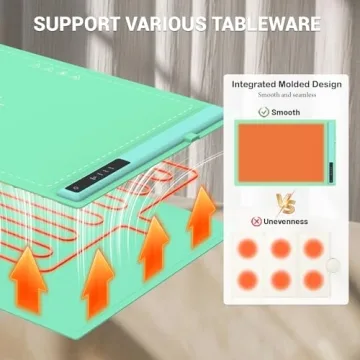 Versatile Electric Warming Tray with 3 Temperature Settings