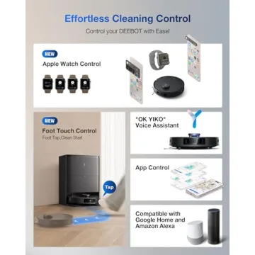 ECOVACS DEEBOT T30S Robot Vacuum and Mop with Smart Features