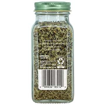 Simply Organic Sweet Basil Leaf, Cut & Sifted, Certified Organic | 0.54 oz | Pack of 2 | Ocimum basilicum