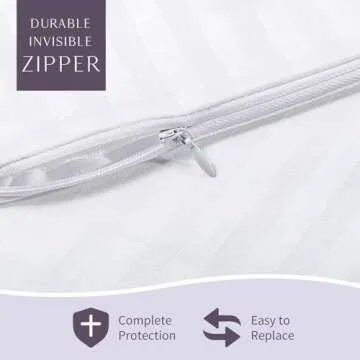 Luxury FAUNNA Zippered Pillow Protectors in Cotton 2 Pack