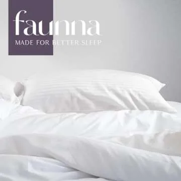 Luxury FAUNNA Zippered Pillow Protectors in Cotton 2 Pack