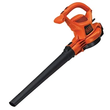 BLACK+DECKER Electric Leaf Blower, Leaf Vacuum and Mulcher 3 in 1, 250 mph Airflow, 400 cfm Delivery Power, Reusable Bag Included, Corded (BEBL7000)