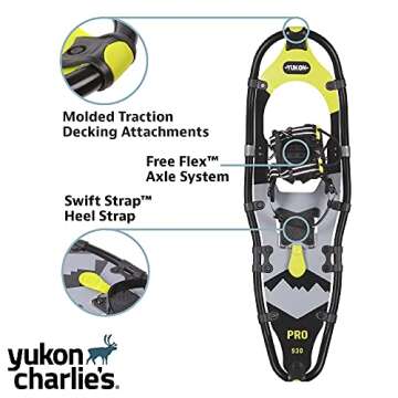 Yukon Charlies Pro Snowshoe Kit for Winter Adventures
