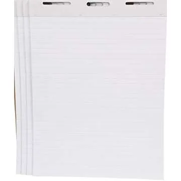 School Smart Ruled Easel Pads - 27x34 Inches, 4 Pack