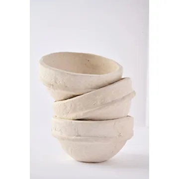 Mud Pie Paper Mache Bowl, Small, Eco-Friendly & Stylish