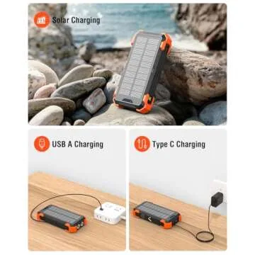 Sudrov Solar Charger 42800mAh Portable Power Bank