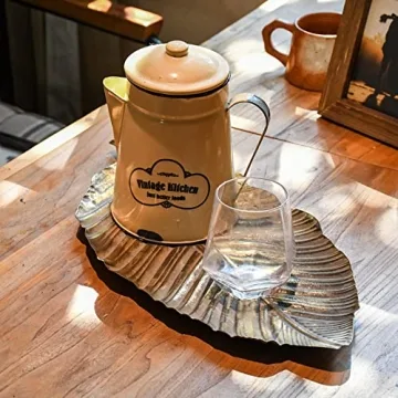 Vintage Iron Gold Leaf Tray for Home Decor and Gifts