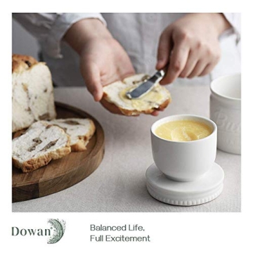 DOWAN Butter Crock for Spreadable Soft Butter