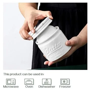 DOWAN Butter Crock for Spreadable Soft Butter