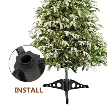 Durable Rotating Christmas Tree Stand for Artificial Holiday Trees